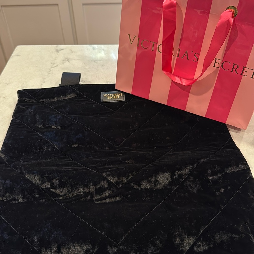 Victorias Secret velvet quilted tote bag/travel